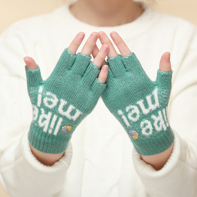 Ženske rukavice bez prstiju s printom