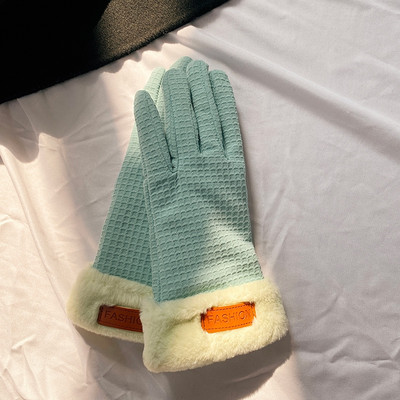 Ziemas cimdi ar dūnām - vairākas krāsas