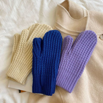 Γυναικεία πλεκτά γάντια σε διάφορα χρώματα
