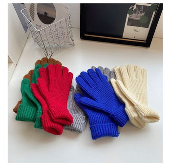 Едноцветни дамски ръкавици 