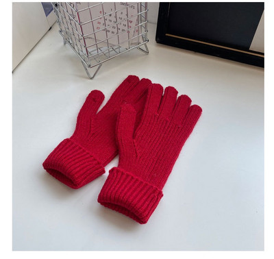 Vienkrāsaini sieviešu cimdi