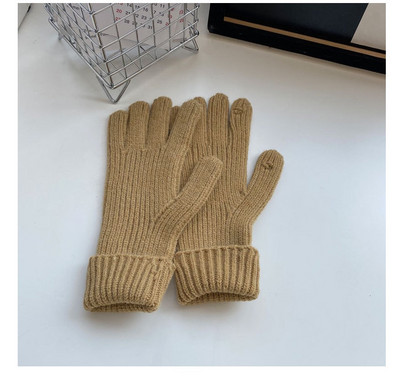 Vienkrāsaini sieviešu cimdi