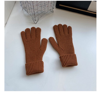 Vienkrāsaini sieviešu cimdi