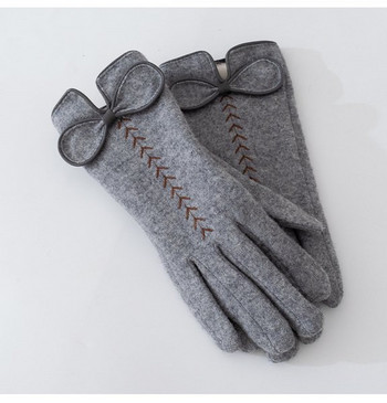 Γυναικεία γάντια με τρισδιάστατη κορδέλα