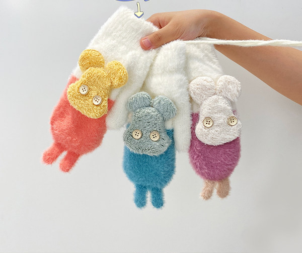 Női pehelykesztyű 3D elemmel