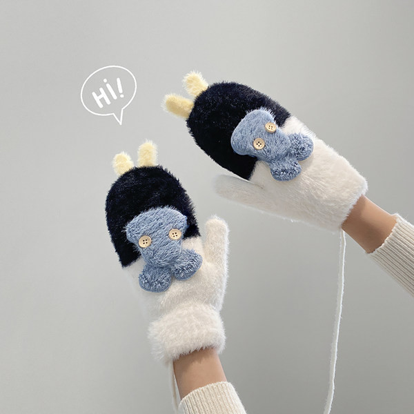 Női pehelykesztyű 3D elemmel