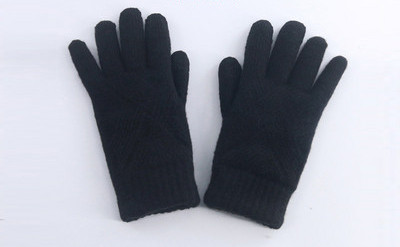 Sieviešu ziemas cimdi ar apdruku un oderi