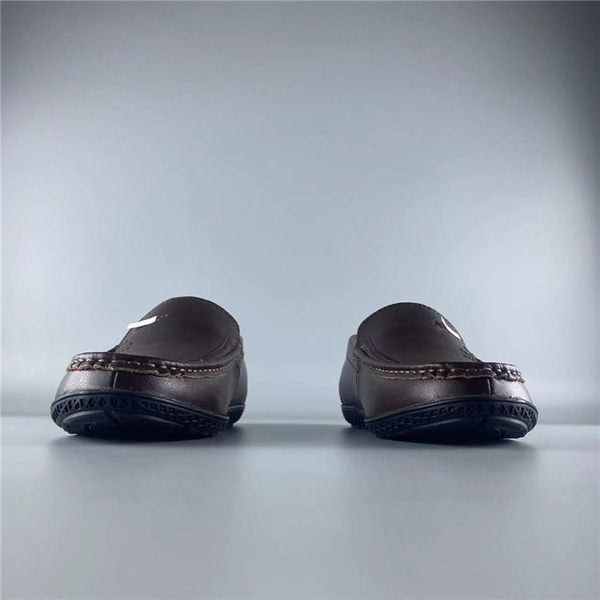 Moderne muške mokasine od eko kože braon boje