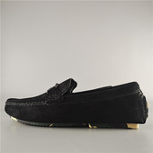 Stilīgi vīriešu mokasīni no eko zamšādas ar metāla elementu