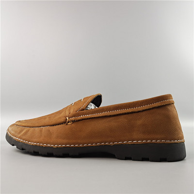 Jednobojne muške mokasine od eko kože