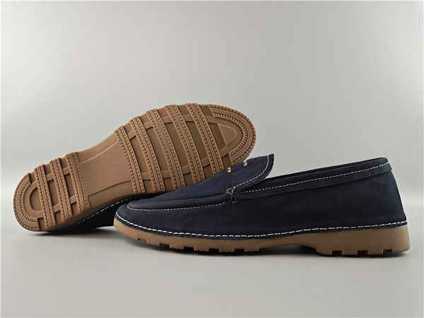 Vīriešu mokasīni no eko ādas zilā krāsā