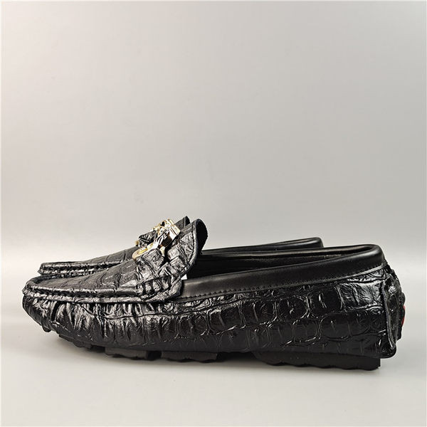 Ανδρικά μοκασίνια με μεταλλικό στοιχείο