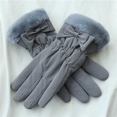 Sieviešu ziemas cimdi ar 3D elementu