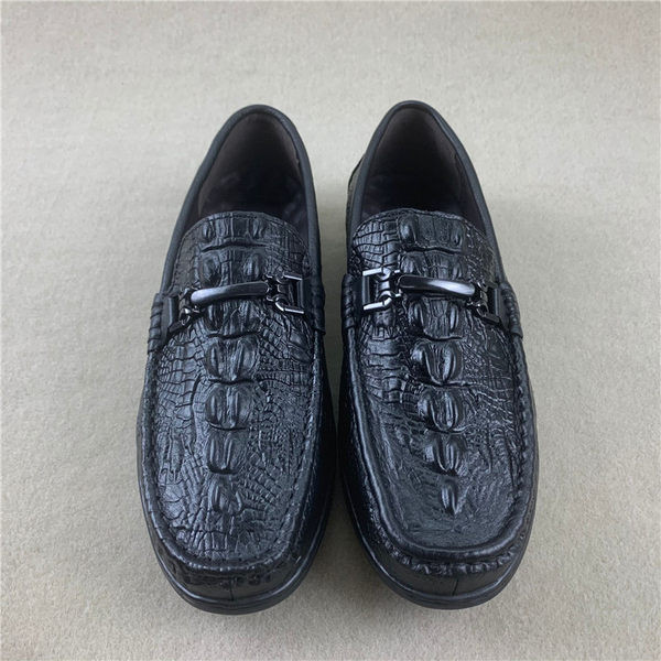 Μαύρα έκο Δερμάτινα Ανδρικά μοκασίνια