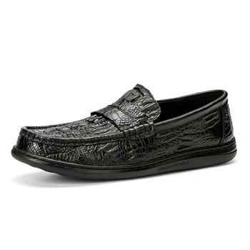 Animal print casual loafers για άνδρες