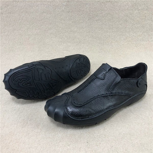 Ανδρικά έκο δερμάτινα μοκασίνια casual σε μαύρο χρώμα