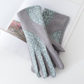 Модерни дамски ръкавици с животински десен