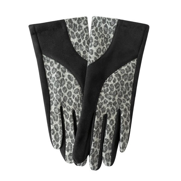 Modes sieviešu cimdi ar dzīvnieku rakstu