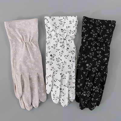 Дамски ежедневни ръкавици с флорален мотив