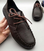 Plakanas zoles ādas mežģīņu sloksnes vīriešiem