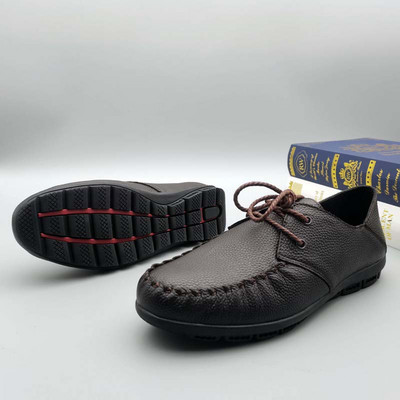 Plakanas zoles ādas mežģīņu sloksnes vīriešiem