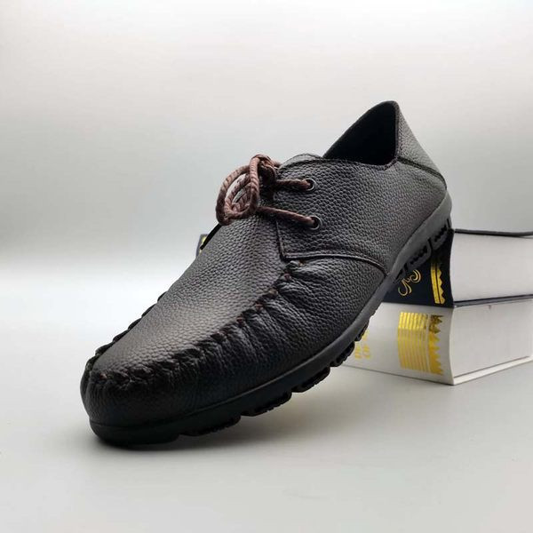 Plakanas zoles ādas mežģīņu sloksnes vīriešiem