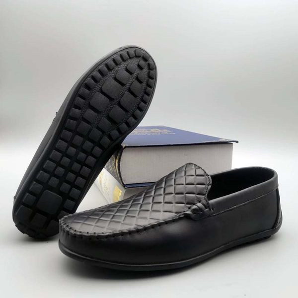 Muške ležerne crne mokasine