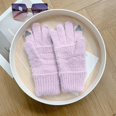 Γυναικεία μονόχρωμα γάντια με επένδυση