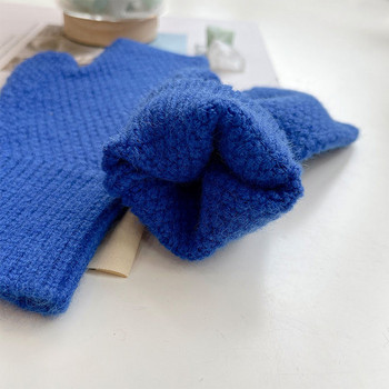 Дамски плетени ръкавици без пръсти 
