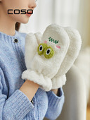 Dūnu cimdi ar izšuvumu un 3D elementu sievietēm