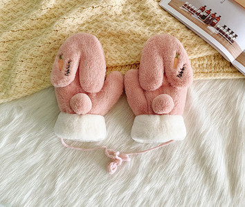 Sieviešu plīša cimdi ar izšuvumu