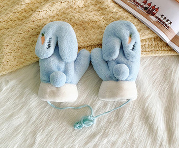 Sieviešu plīša cimdi ar izšuvumu