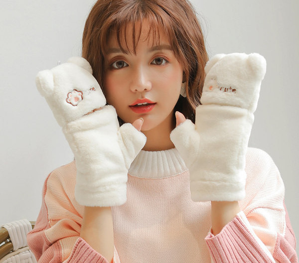 Γυναικεία γάντια με κέντημα