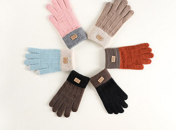Нов модел зимни ръкавици с емблема за жени