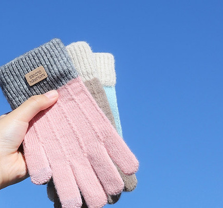 Νέο μοντέλο χειμερινά γάντια με λογότυπο για γυναίκες