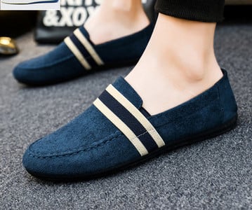 Noapaļoti vīriešu mokasīni ar plakanu zoli vairāki modeļi