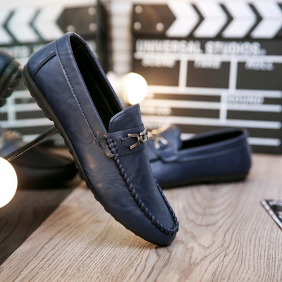 Öko-nahast valmistatud meeste pidulikud mokassiinid