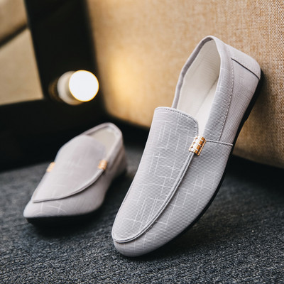 Öko-nahast valmistatud meeste pidulikud mokassiinid