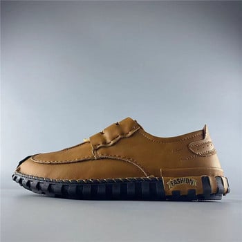 Έκο Δερμάτινα ανδρικά loafers με κορδόνια