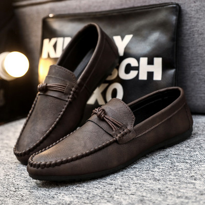 Vīriešu mokasīni no eko ādas ikdienas modeļa