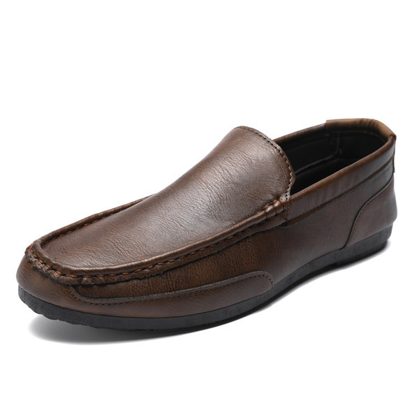 Vīriešu mokasīnu vienkrāsains modelis