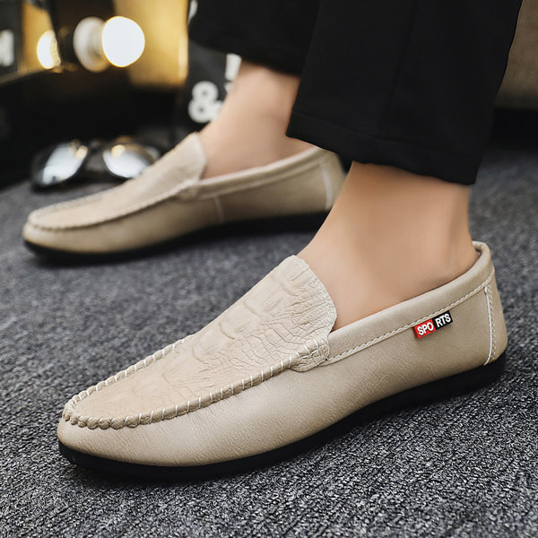 Ανδρικά μοκασίνια casual μοντέλο από οικολογικό δέρμα