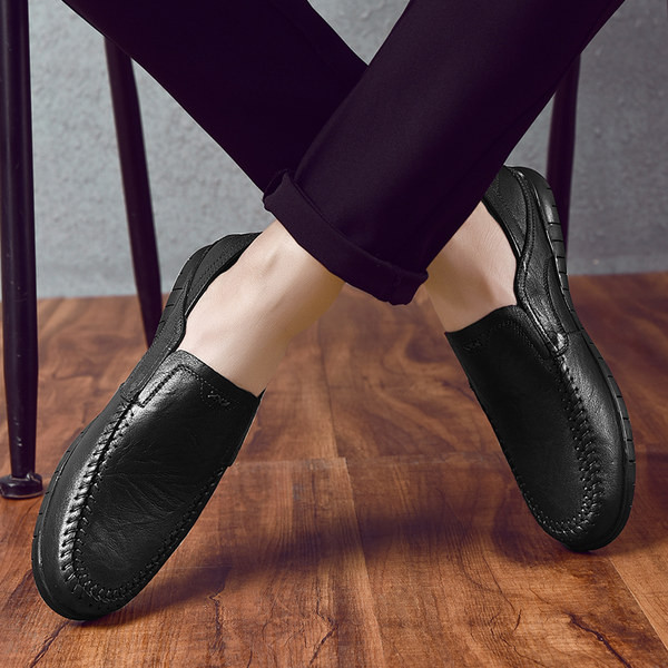 Ikdienas vīriešu mokasīni melnā un brūnā krāsā