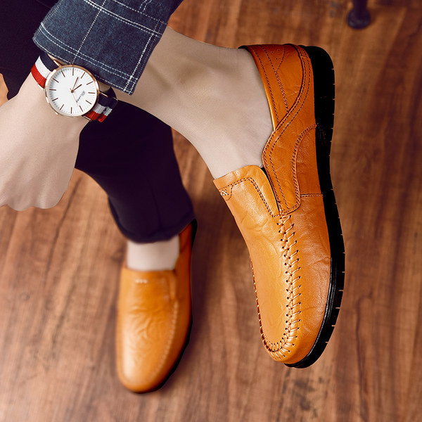 Ikdienas vīriešu mokasīni melnā un brūnā krāsā