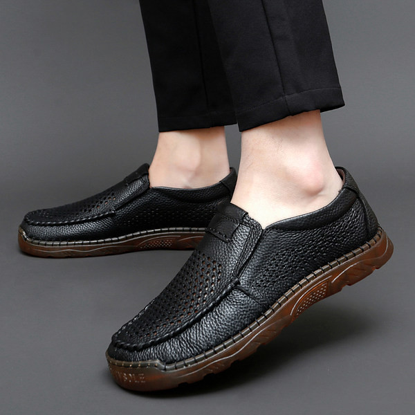 Vīriešu ādas elpojošie kurpes