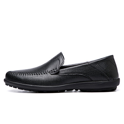 Ādas vīriešu mokasīni trīs krāsās