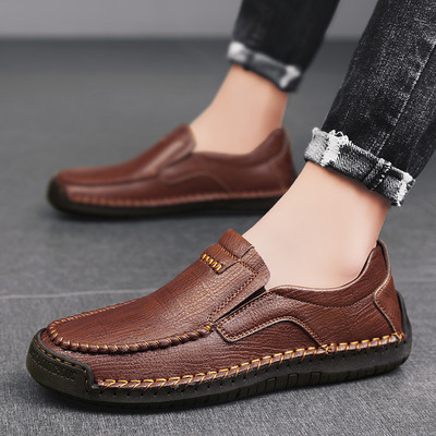 Ανδρικά μοντέρνα μοκασίνια από τεχνητό δέρμα