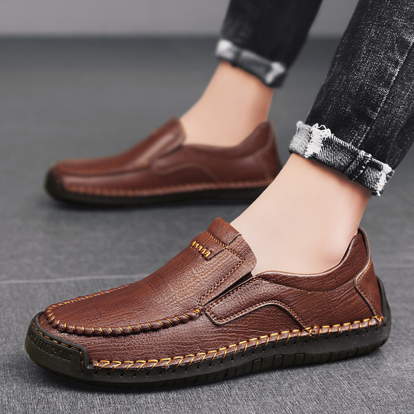 Ανδρικά μοντέρνα μοκασίνια από τεχνητό δέρμα