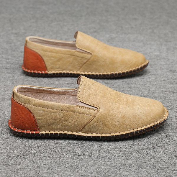 Ikdienas mākslīgās ādas mokasīni - trīs krāsas