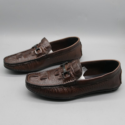 Elegáns férfi mokaszinok öko bőrből